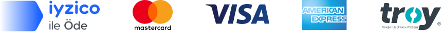 iyzico, Mastercard, VISA, Amex, Troy ile Güvenli Ödeme